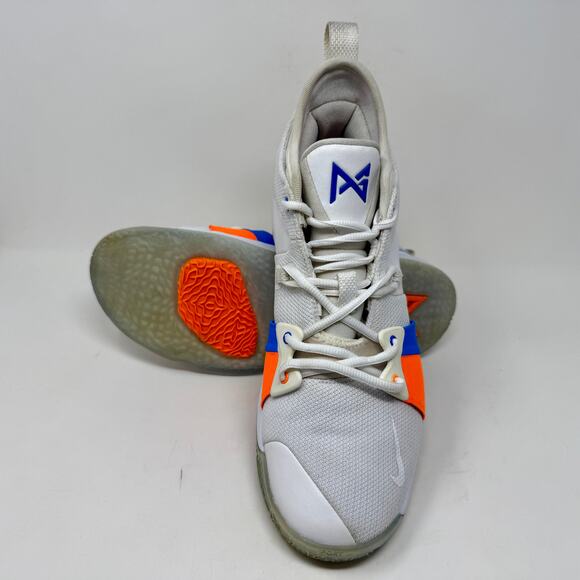 Nike PG2 'The Bait' Paul George Mens Sz 13 OKC White Blue Basketball Shoes S1537 - Picture 11 of 16